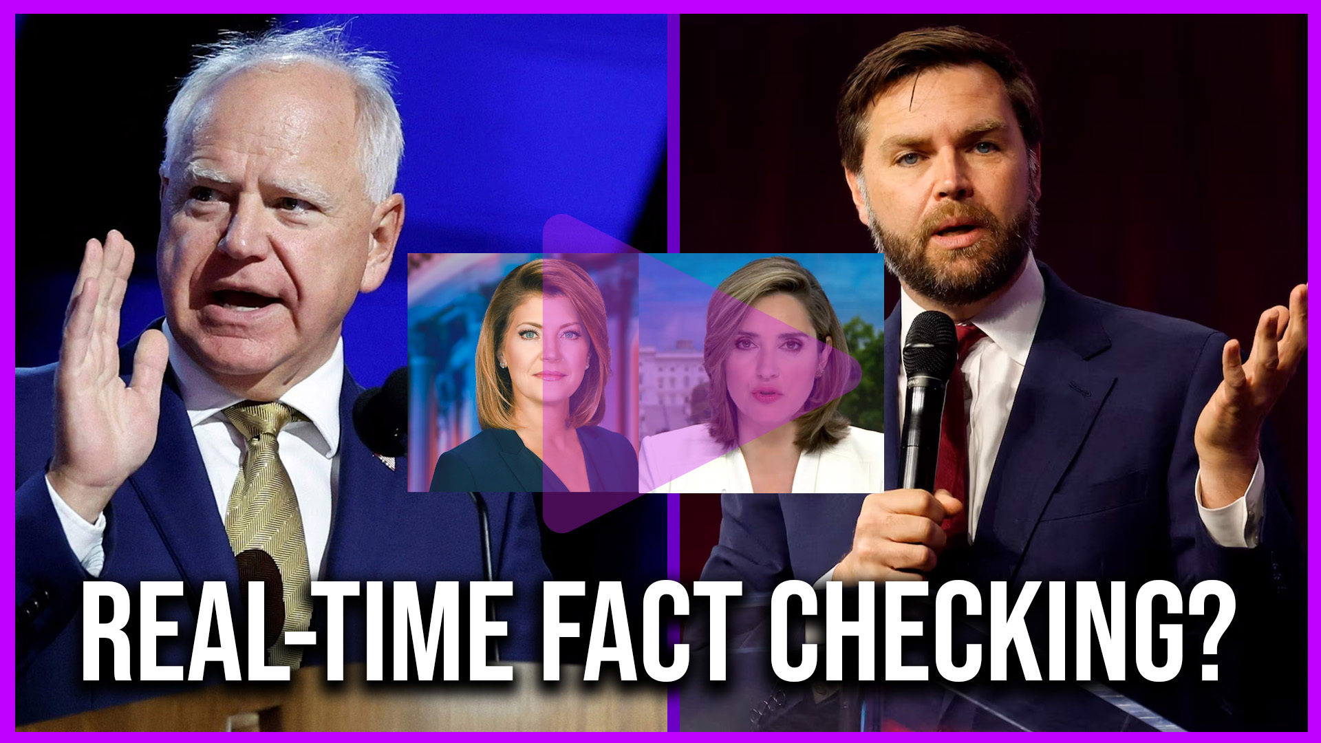 Should the moderators of the Vice Presidential debate engage in real-time fact checking?